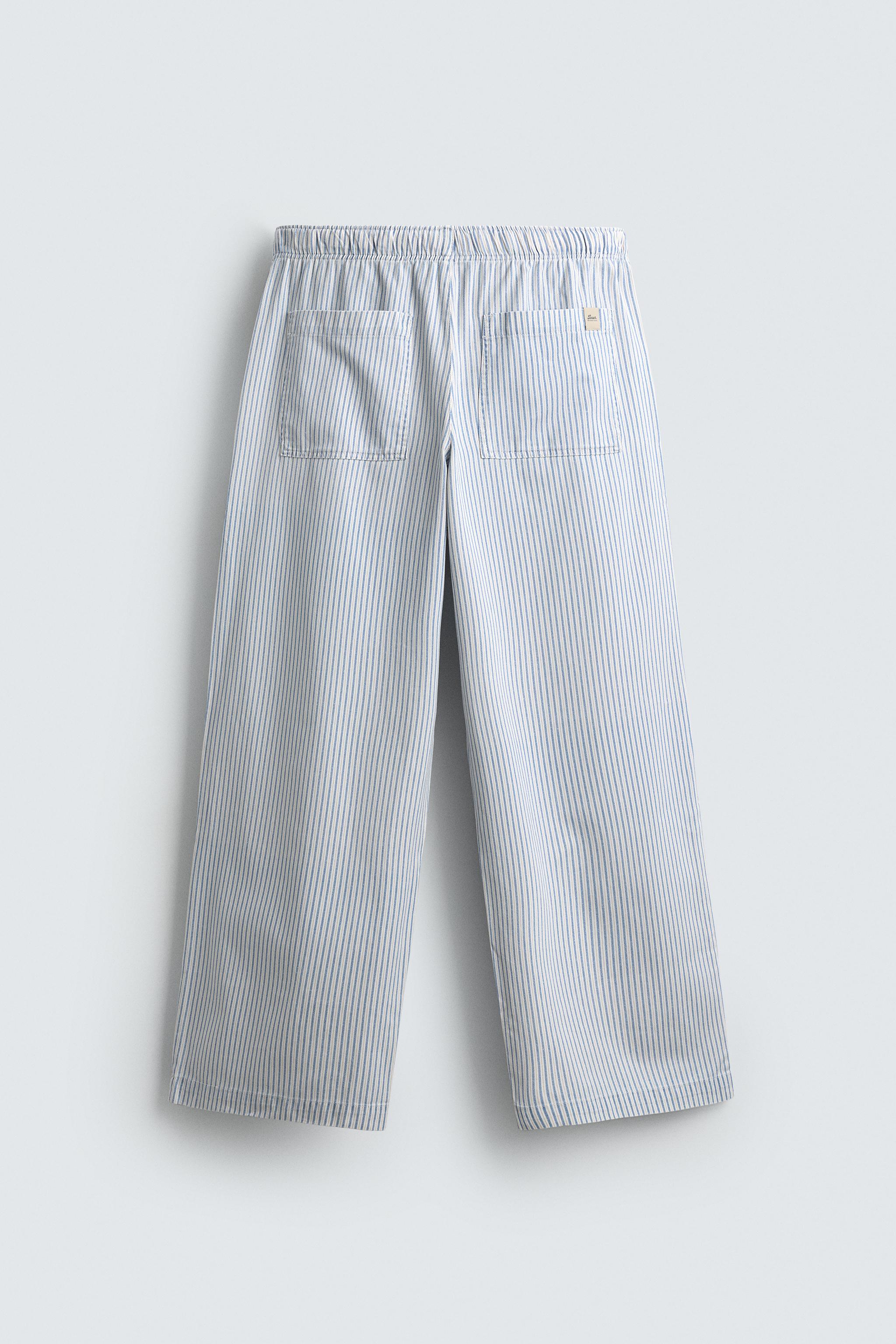 PANTALON BAGGY À RAYURES